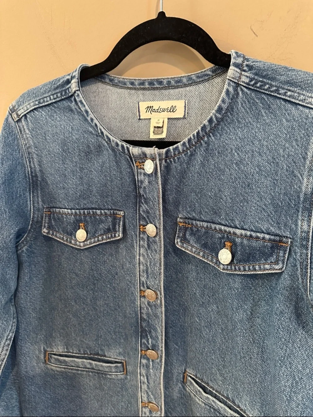 Madewell Denim Lady Jacket in Lakecourt Wash - Picture 3 of 8